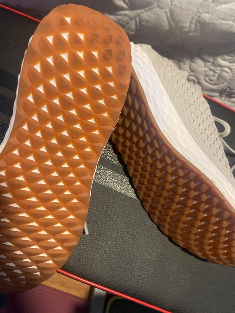 NOBULL Knit Slip-On Women's Sneaker Color is Desert Like New - Picture 3 of 4